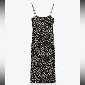 Zara Jaquard midi dress